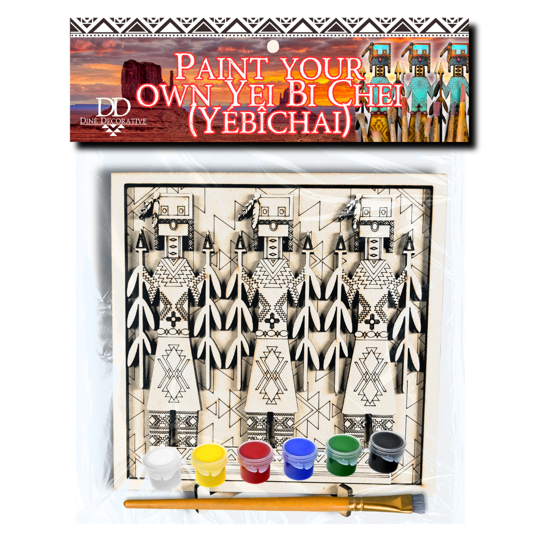 DIY Paint-Your-Own Wooden Yéii Bicheii