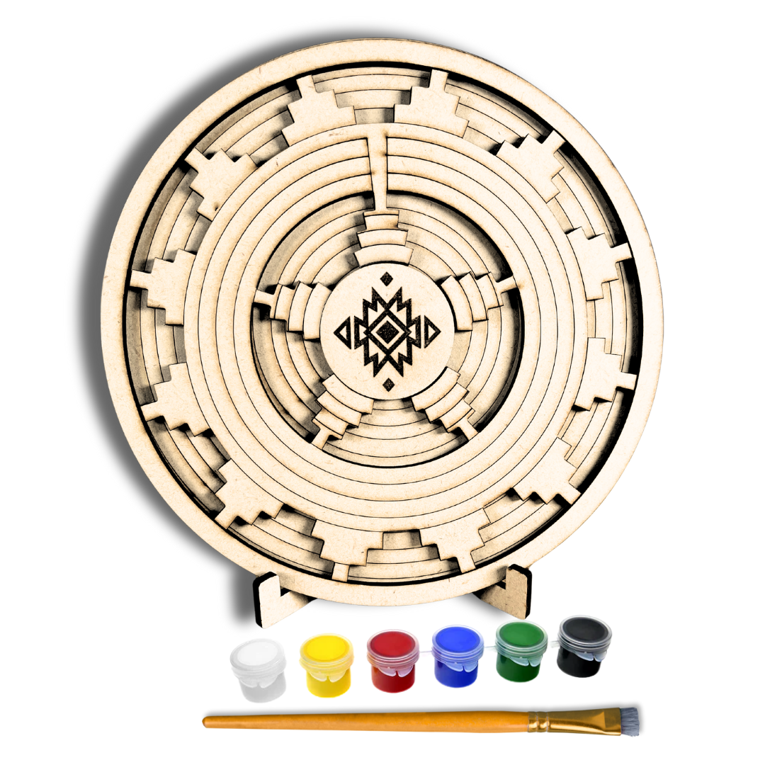 DIY Paint-Your-Own Wooden Navajo Basket