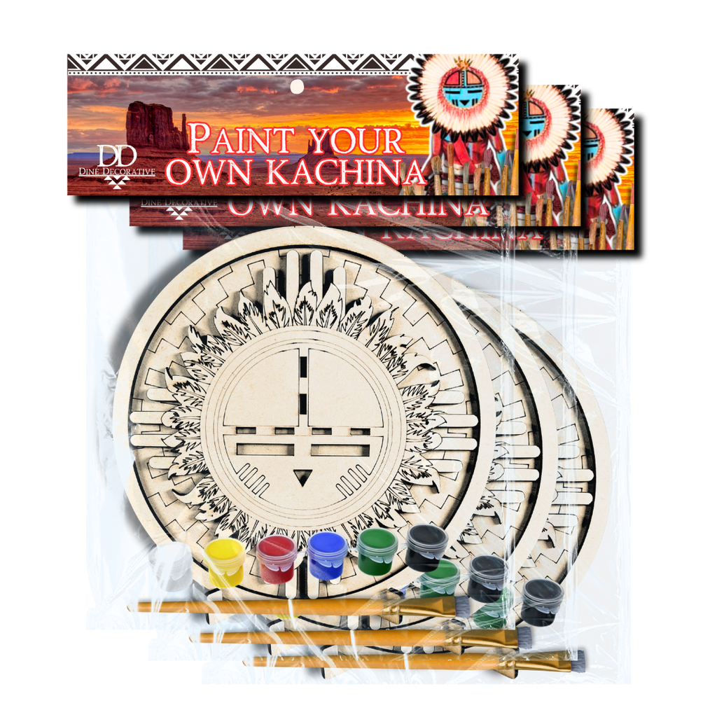 3 Pack DIY Paint-Your-Own Wooden Kachina