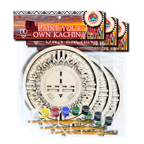 3 Pack DIY Paint-Your-Own Wooden Kachina