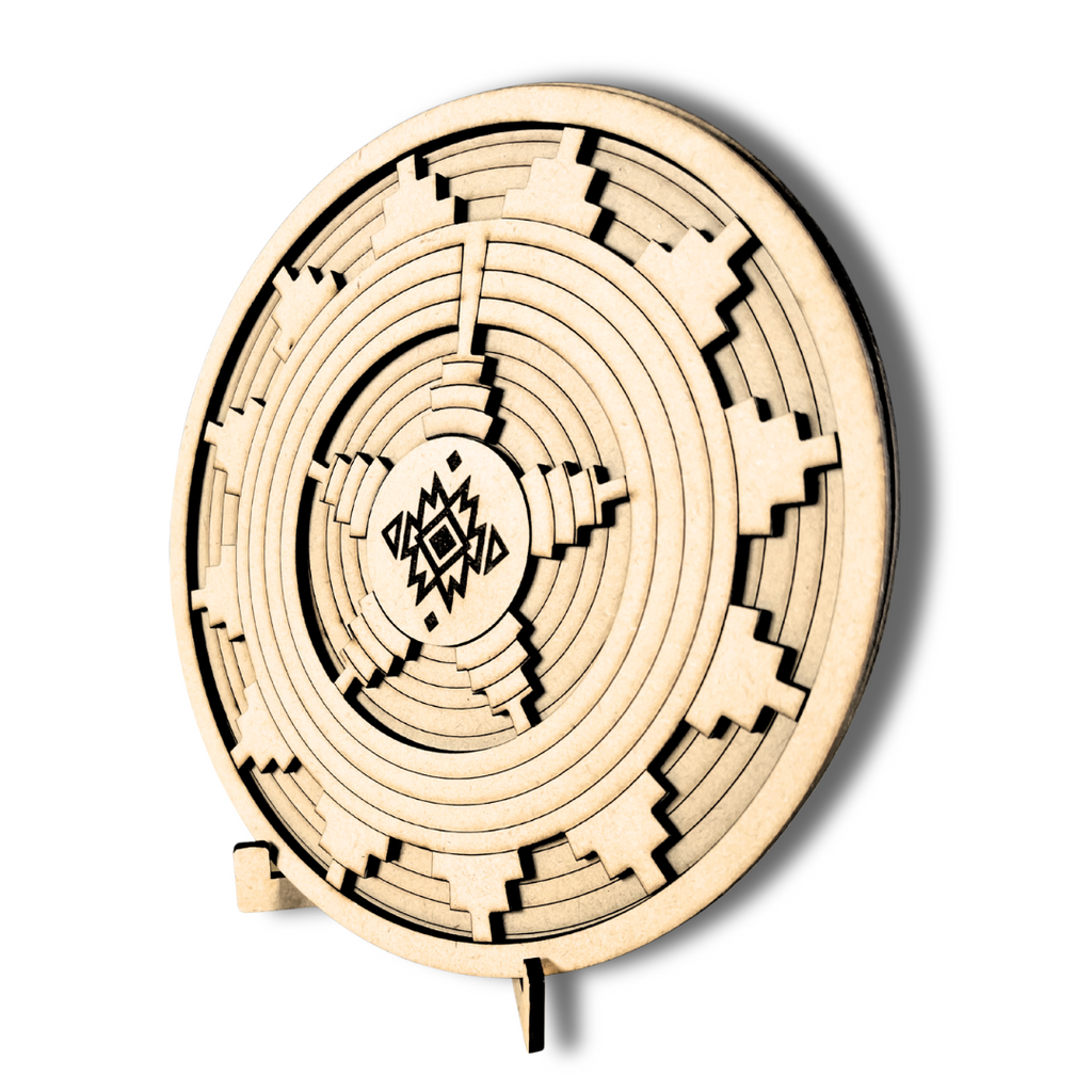 3 pack DIY Paint-Your-Own Wooden Navajo Basket
