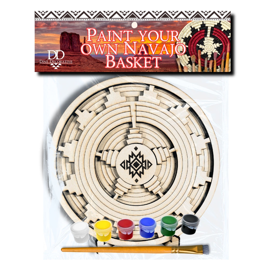 DIY Paint-Your-Own Wooden Navajo Basket