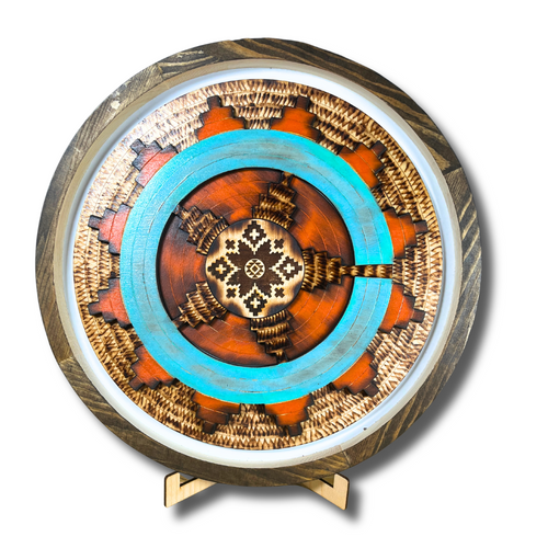 Retro Navajo Ceremonial Basket wall decor