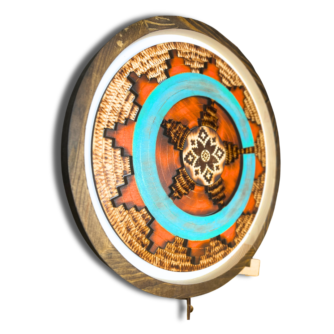 Retro Navajo Ceremonial Basket wall decor