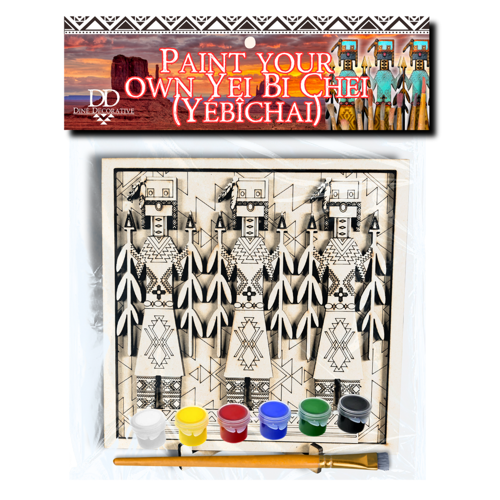 DIY Paint-Your-Own Wooden Yéii Bicheii