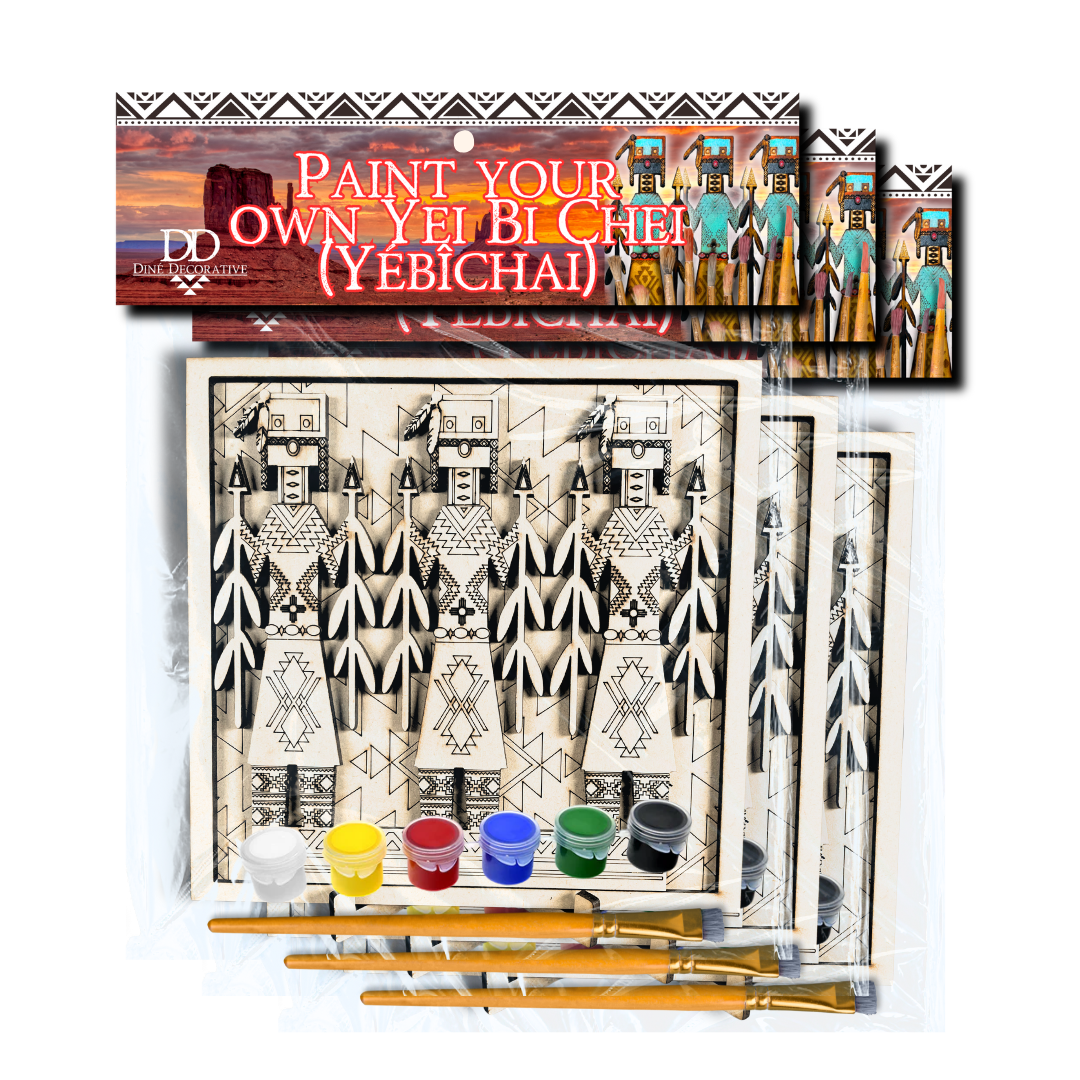3 Pack DIY Paint-Your-Own Wooden Yéii Bicheii