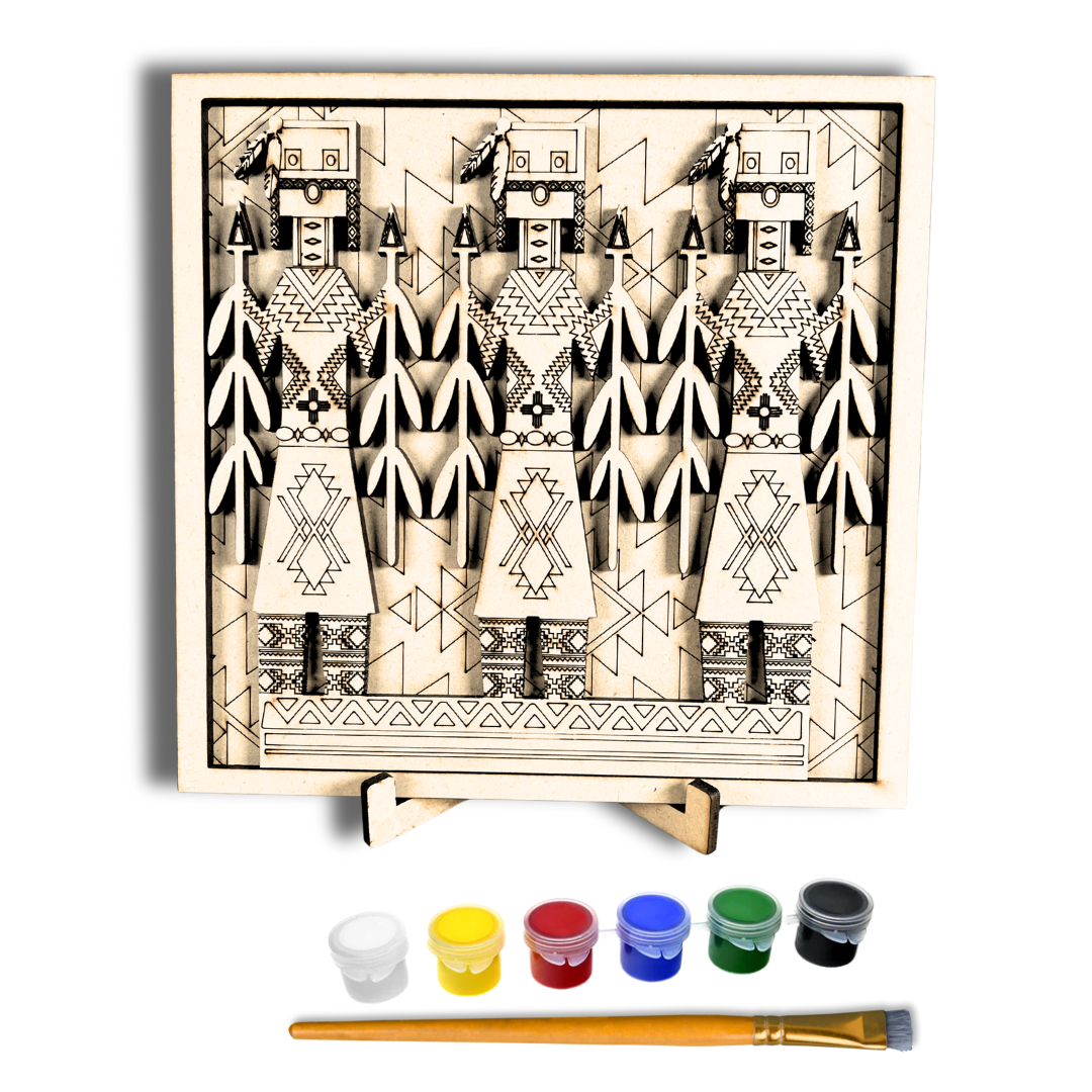 DIY Paint-Your-Own Wooden Yéii Bicheii