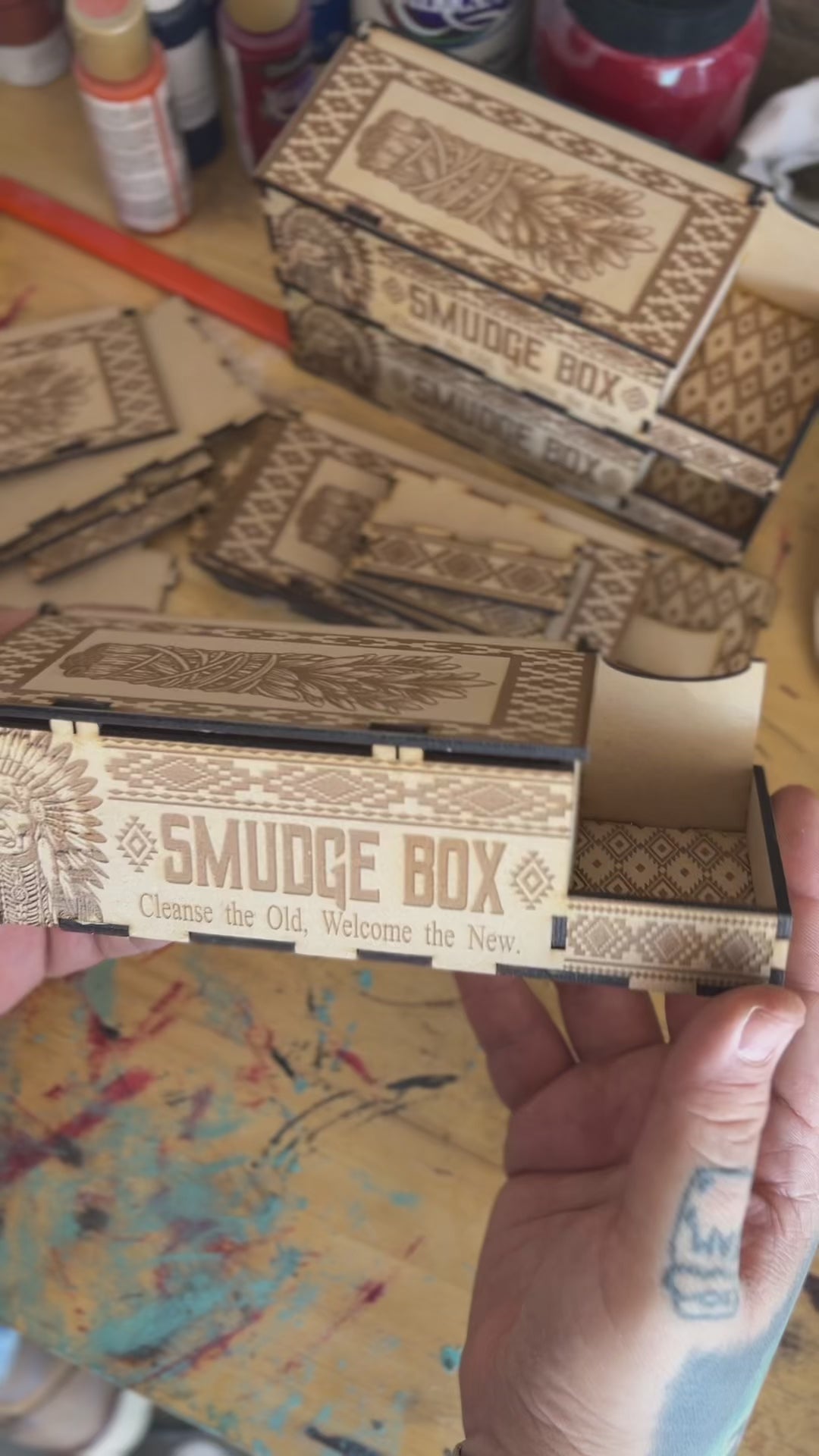 Ceremonial smudge box
