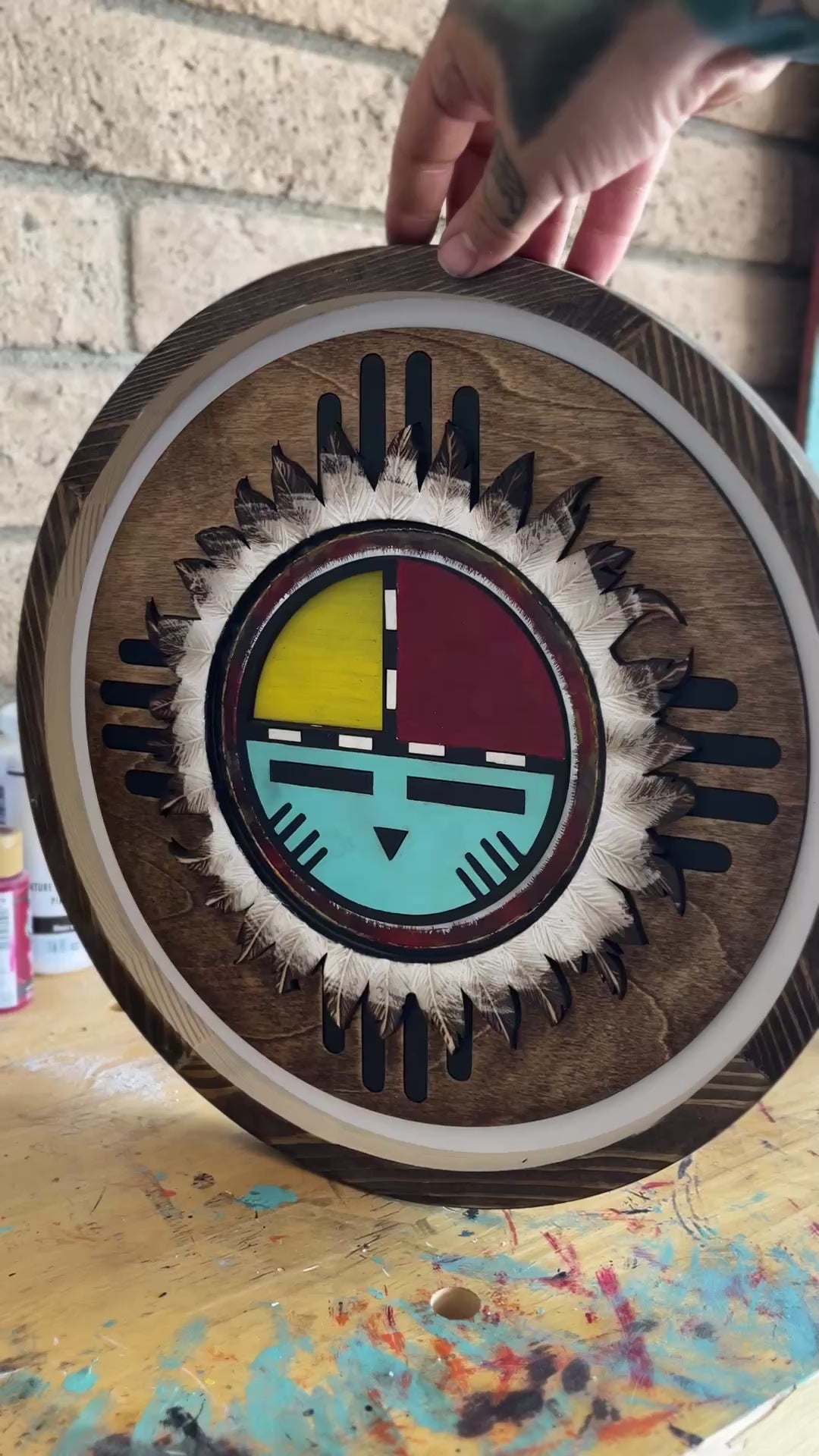 Kachina Sun God wall decor